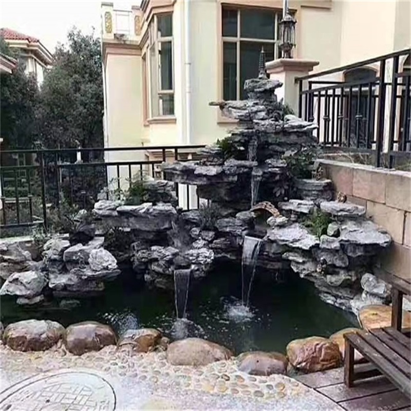 天津庭院假山鱼池造价