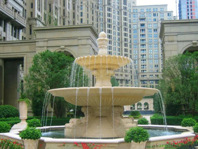天津喷泉水景图